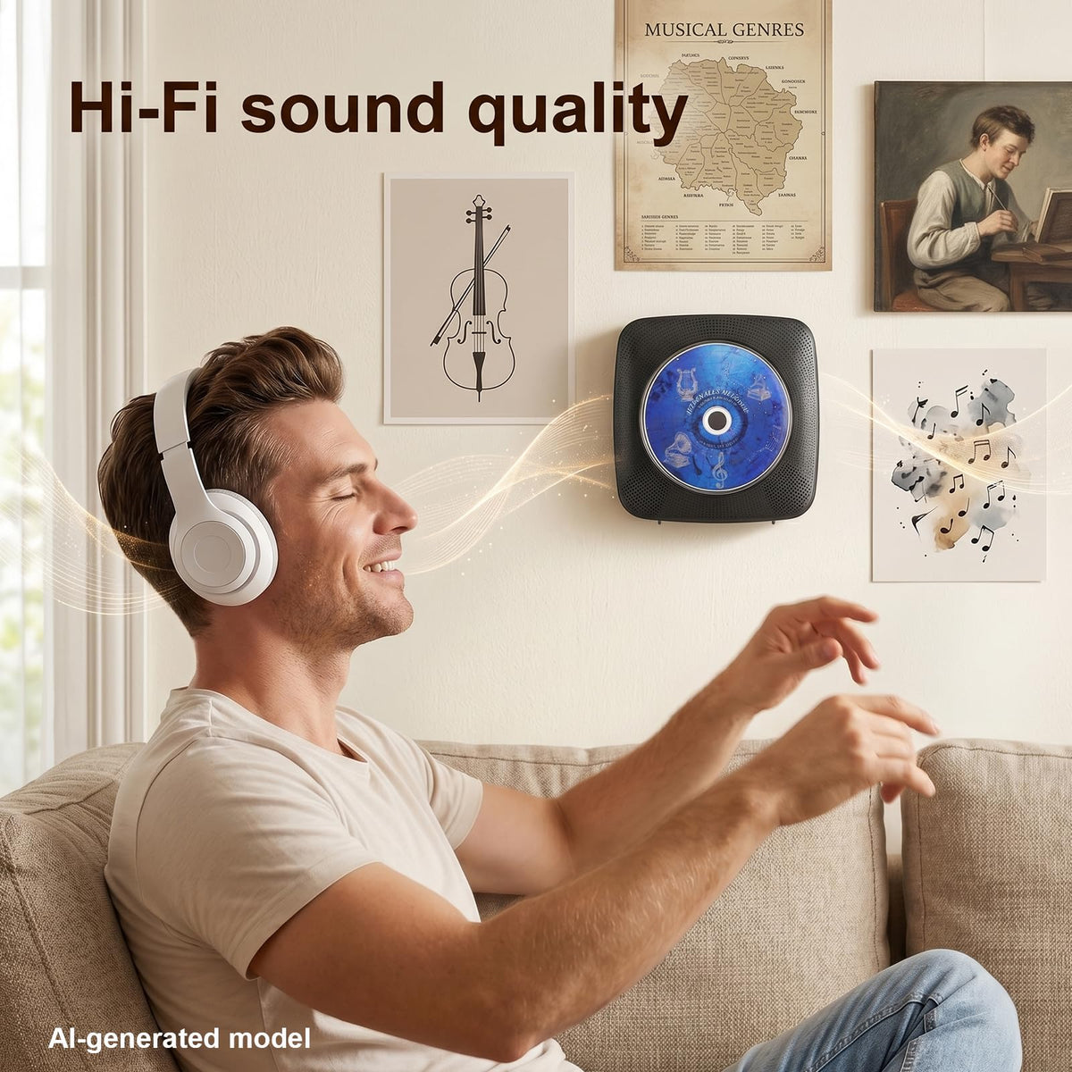 Portable Bluetooth CD Player S22734