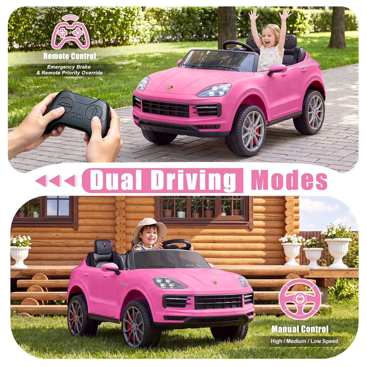 24v 2-Seater Ride On Car with Remote Control R7159