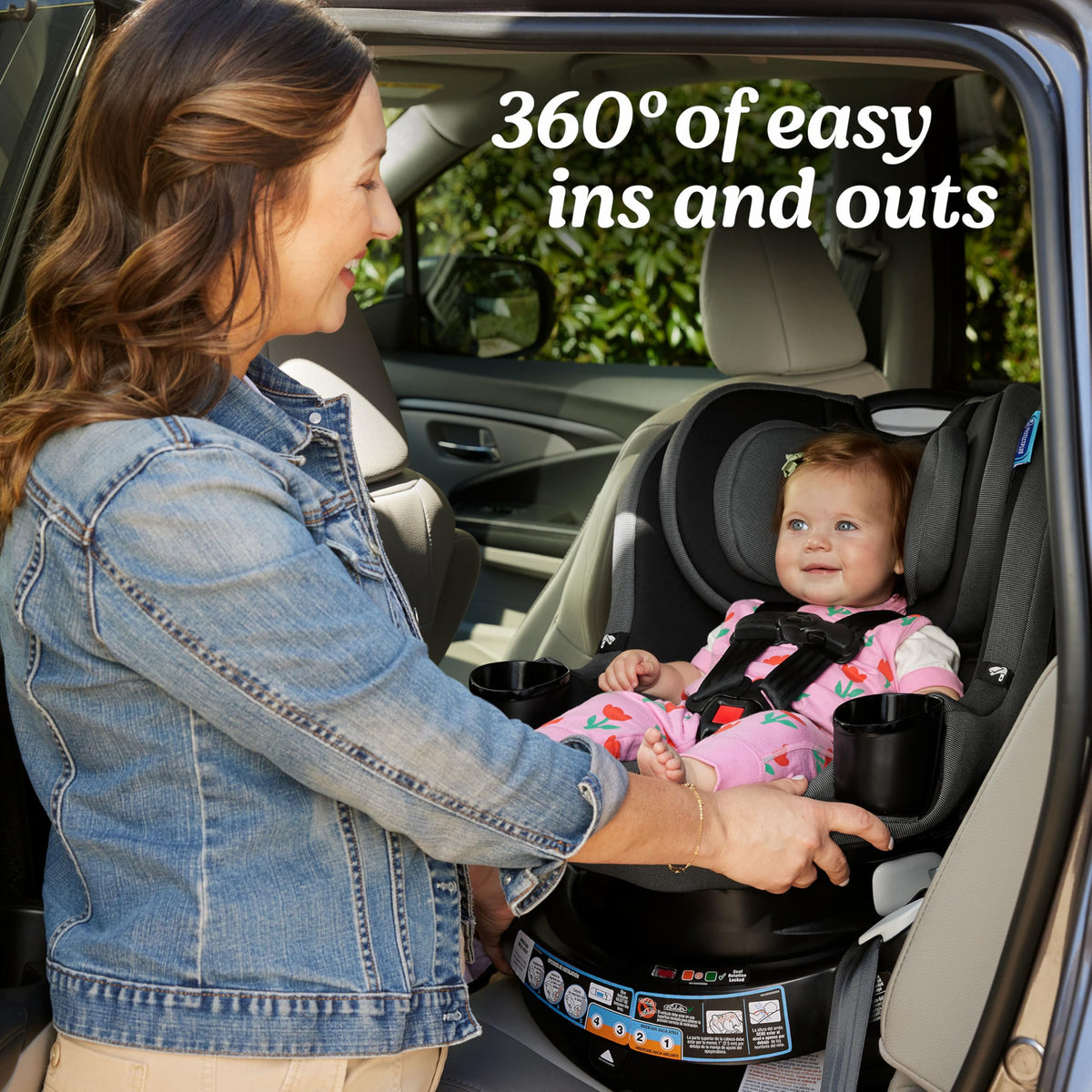 2-in-1 Rotating Convertible Car Seat A587209