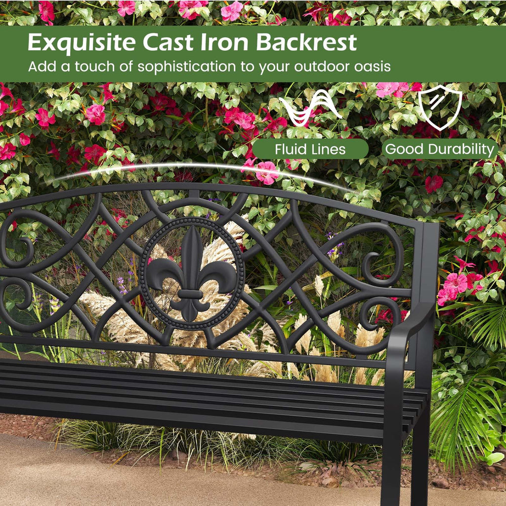 Metal Outdoor Bench H561577