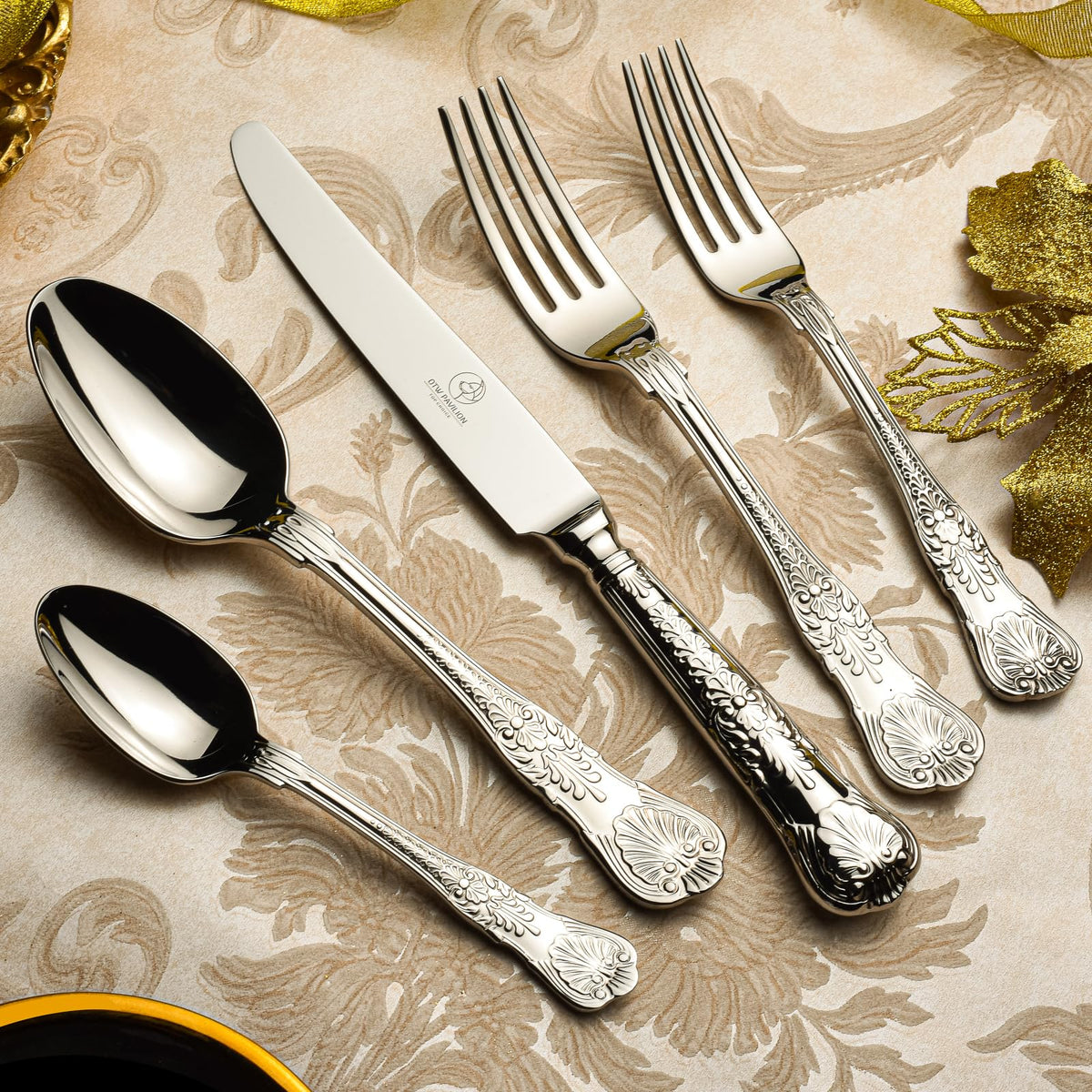 60 Piece 18 10 Stainless Steel Silverware Set A866442