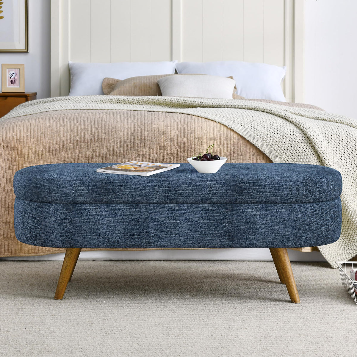 Oval Storage Bench M815
