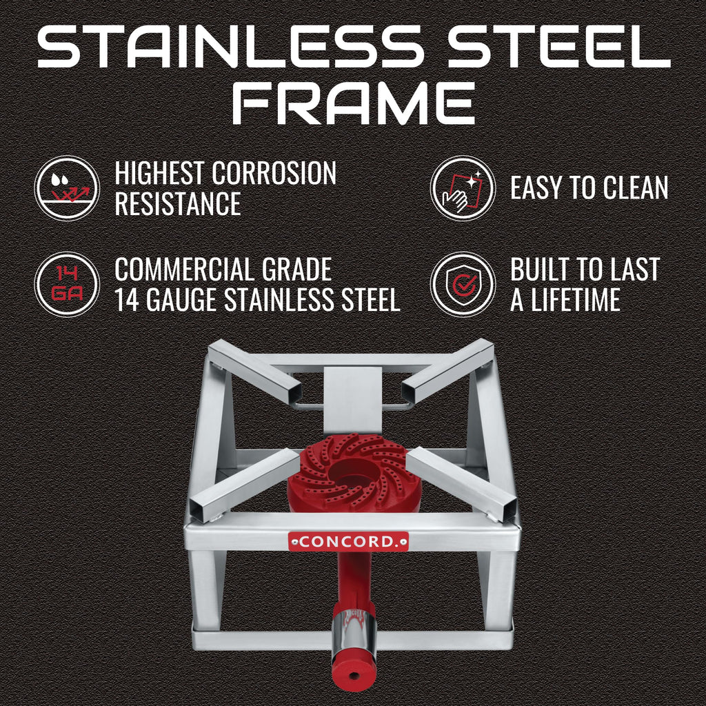 Stainless Steel 40 QT Home Brew Kettle Stock Pot + 12" Single Propane Stove O82180